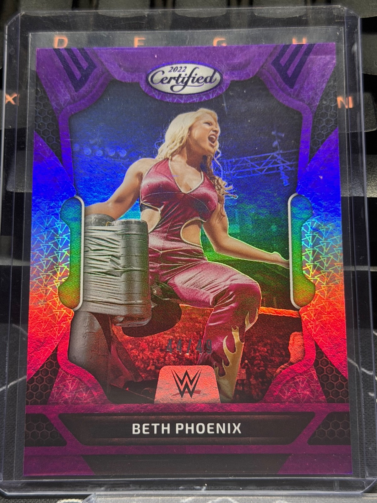 2022 Panini Chronicles WWE - Certified Beth Phoenix #233 Purple /49