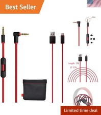 Replacement AUX Audio Cable Cord for Beats by Dre Headphones Solo/Studio/Pro/...