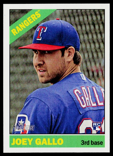 Joey Gallo 2015 Topps Heritage #647 Texas Rangers Rookie | eBay