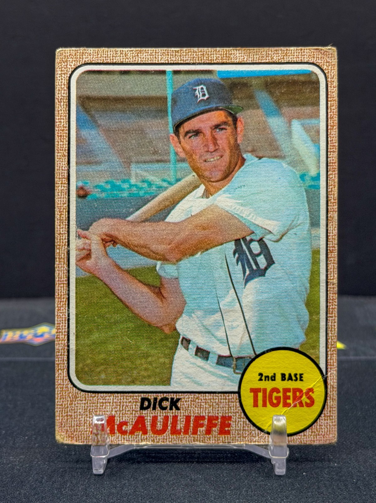1968 Topps - Dick McAuliffe #285 Vintage Baseball Card VG Detroit Tigers