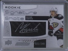 2018 Upper Deck Engrained Rookie Signature Shots 21/249 Maxime Comtois Auto 7b5