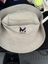 MISSION COOLING Booney Bucket Hat UPF 50 Design Airflow Cool Khaki Tan