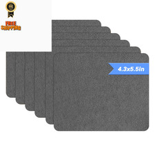 Azobur Sofa Fabric Repair Patch, 6 Piece Microfiber Patches, Velvet, Gray