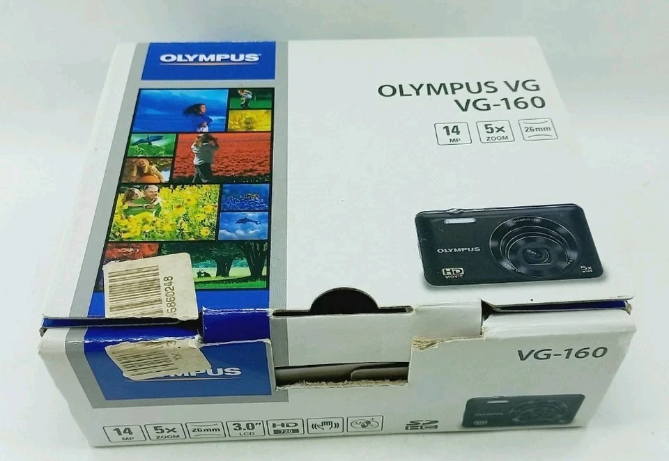 Olympus VG-160 14MP 5x Zoom Compact Digital Camera Red With Sleeve & 8gb Sd Card - Image 2 of 4