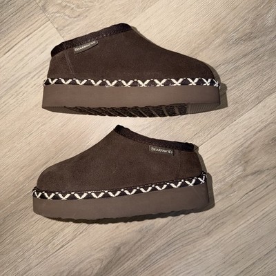 Kids Bear Paw Suede Shoes Size 12c Brown