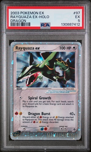 Rayquaza ex graded PSA 5 for sale on eBay