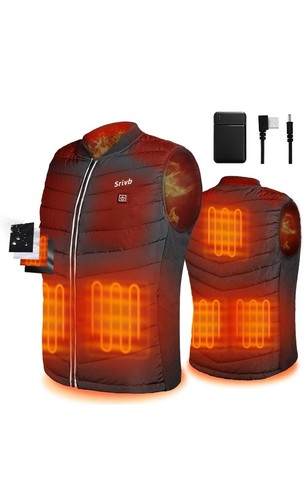 Winter Heated Vest Electric USB Jacket Warm Men Women Body Heating Sz 2X / 3X - Picture 1 of 12