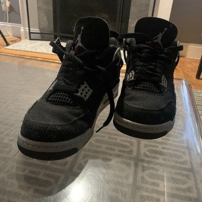 Size 8.5 - Jordan 4 Retro SE Mid Black Canvas with box 