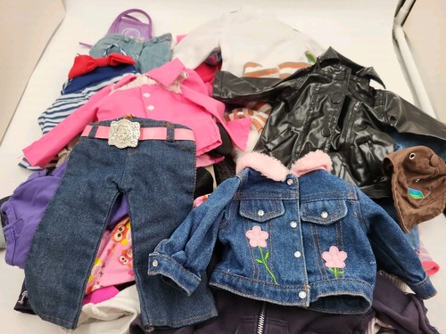 40pc DOLL CLOTHES MIXED LOT FOR 18 INCH DOLL Fits American Doll, OG, Battat