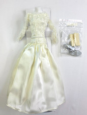 Danbury Mint Princess Diana Royal Wardrobe Ivory Taffeta Lace Dress 773-013