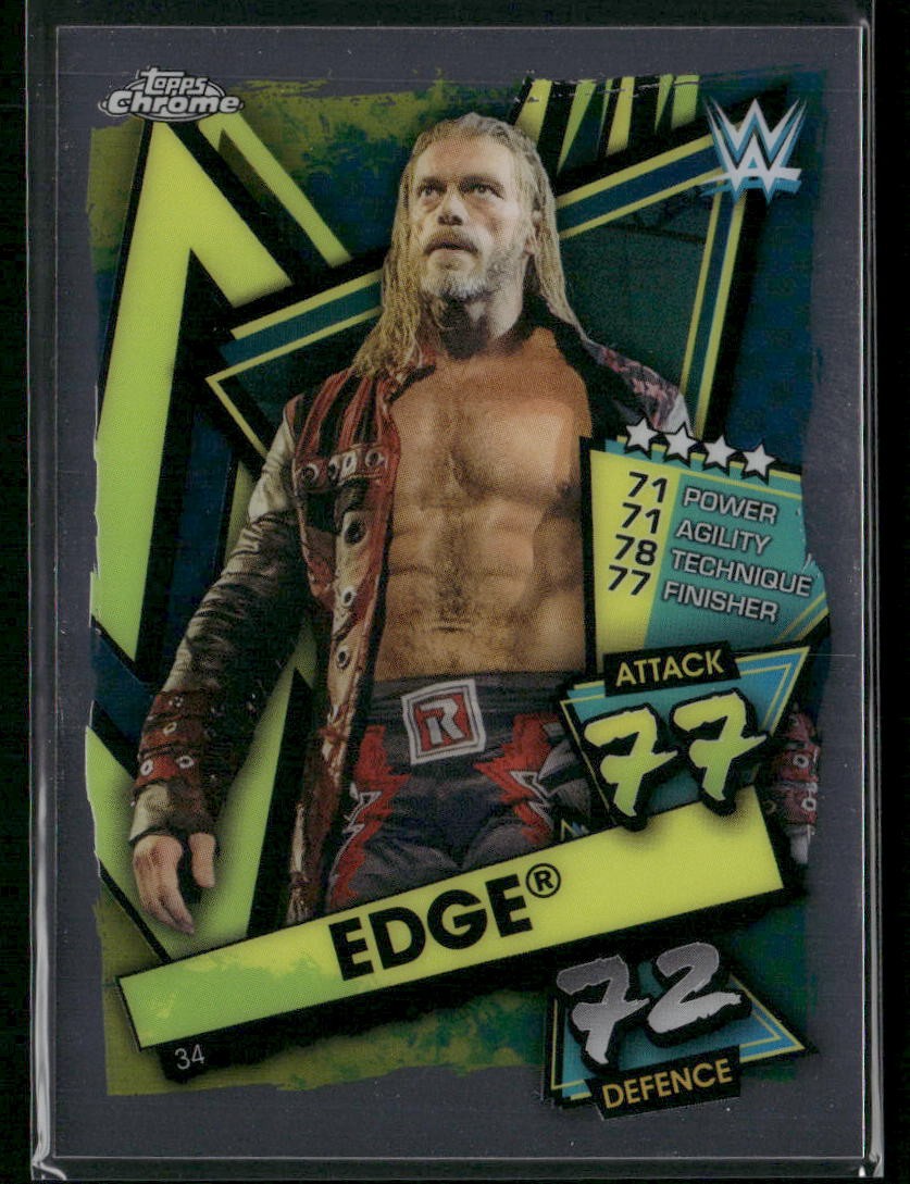 2021 Topps Chrome Slam Attax WWE #34 Edge (000926)