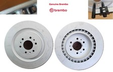 BREMBO OEM 6 Lug Rear Brake Rotors Rotor Cadillac CTS-V 03-07 & STS-V 05-11 Pair