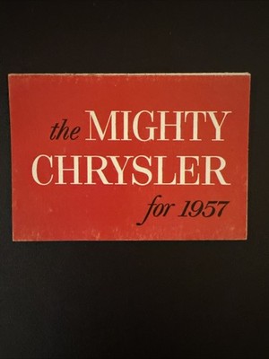 Original 1957 Chrysler Full Line Foldout Sales Brochure Windsor New Yorker