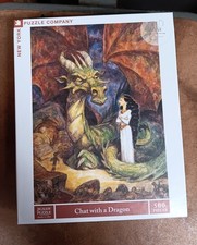 Chat with a Dragon 500-Piece Jigsaw Puzzle   Fantasy Art