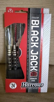 Harrows Black Jack Stainless Steel Darts - 24g