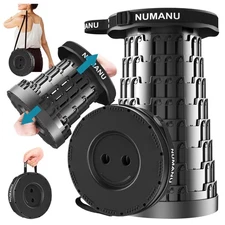 2025 Upgraded Collapsible Stool, Max 620lbs 2.5"-18" H Adjustable Portable Fo...