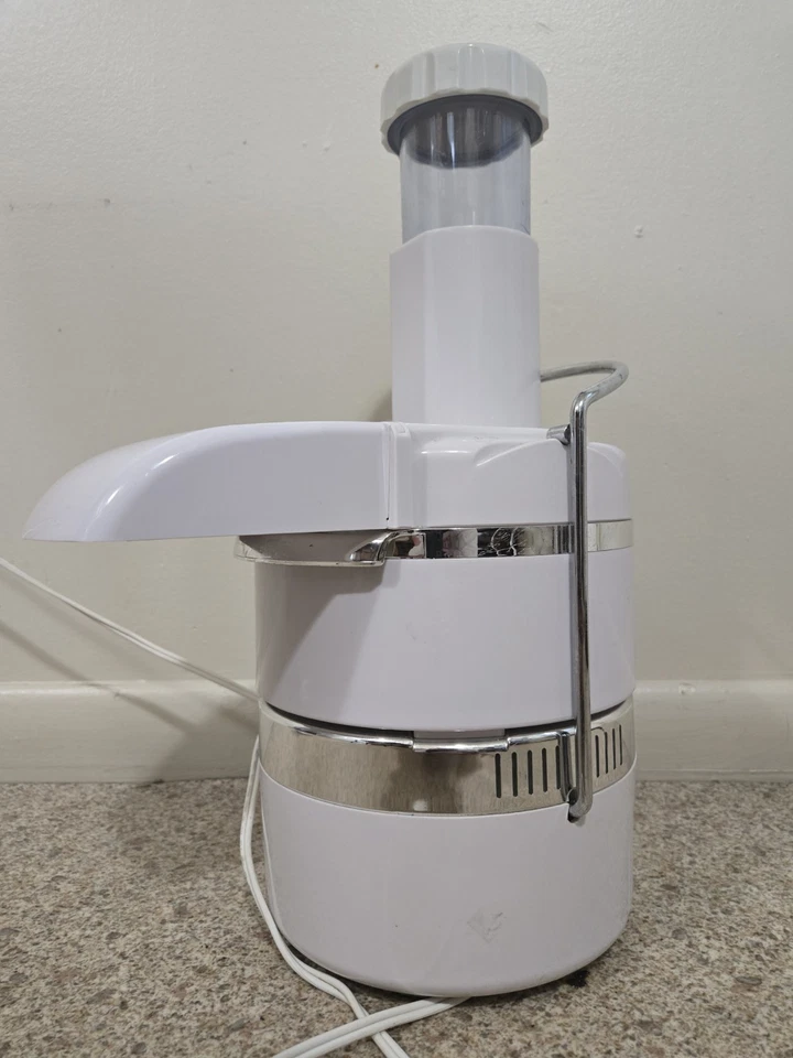 Jack LaLannes Power Juicer CL-003AP 250W White EUC Clean & Complete Tested Great - Image 3 of 4
