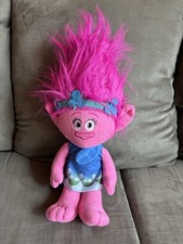 Trolls Movie 12" Poppy Plush Dreamworks Hasbro 2018 Pink Hair Dress
