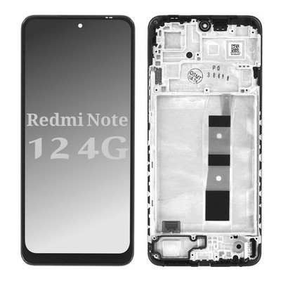 Xiaomi Redmi Note 12 4G Display Touchscreen Bildschirm & Rahmen Schwarz