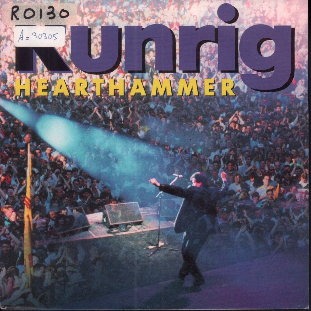 Runrig Hearthammer 7"" vinyl Germany Chrysalis 1991 pic sleeve - has small radio