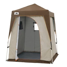 5x5 Pop Up Privacy Tent with Ground Mat, Portable Changing Room & Outdoor Sho...
