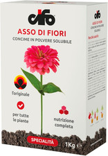 Asso Di Fiori - Concime Piante Verdi Grasse E Fiorite in Polvere Solubile, Ferti
