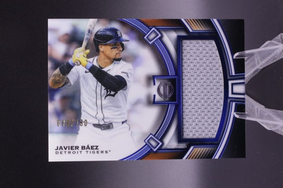 2026 Topps Tribute - Javier Báez - Blue Tribute Jumbo Relic - Tigers 089/150