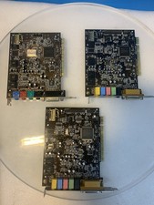 Lot of 3 Creative Sound Blaster Live PCI Sound Cards CT4670 CT4830