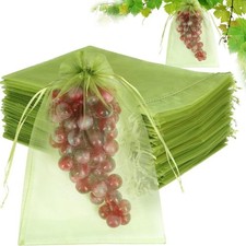 50Pcs Fruit Insect-Proof Net Bags Protective Covers Fruit Netting Bags