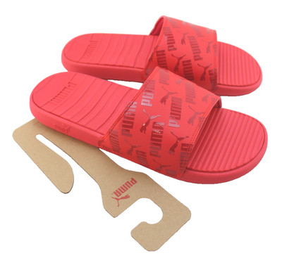 New PUMA  Cool Cat Repeat Size 11 High Risk Red Logo Men s Slide Sandals