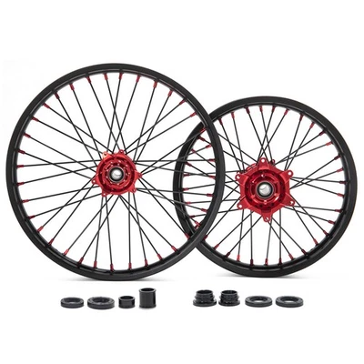 21+18 CNC Wheels Set For Honda CRF250X CRF450X 05-09 CRF250R 04-13 CRF450R 02-13 - image 1 of 4