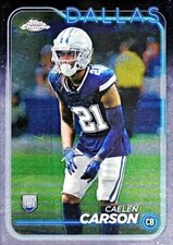 2024 Topps Chrome #276 Caelen Carson Dallas Cowboys Rookie Card RC