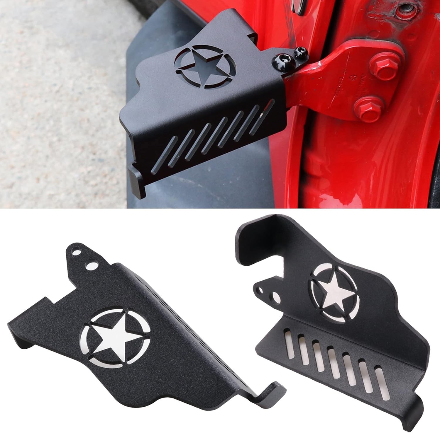 Foot Pegs for Jeep Wrangler Door Hinge Front Foot Peg Doors off for 2007-2025 Je