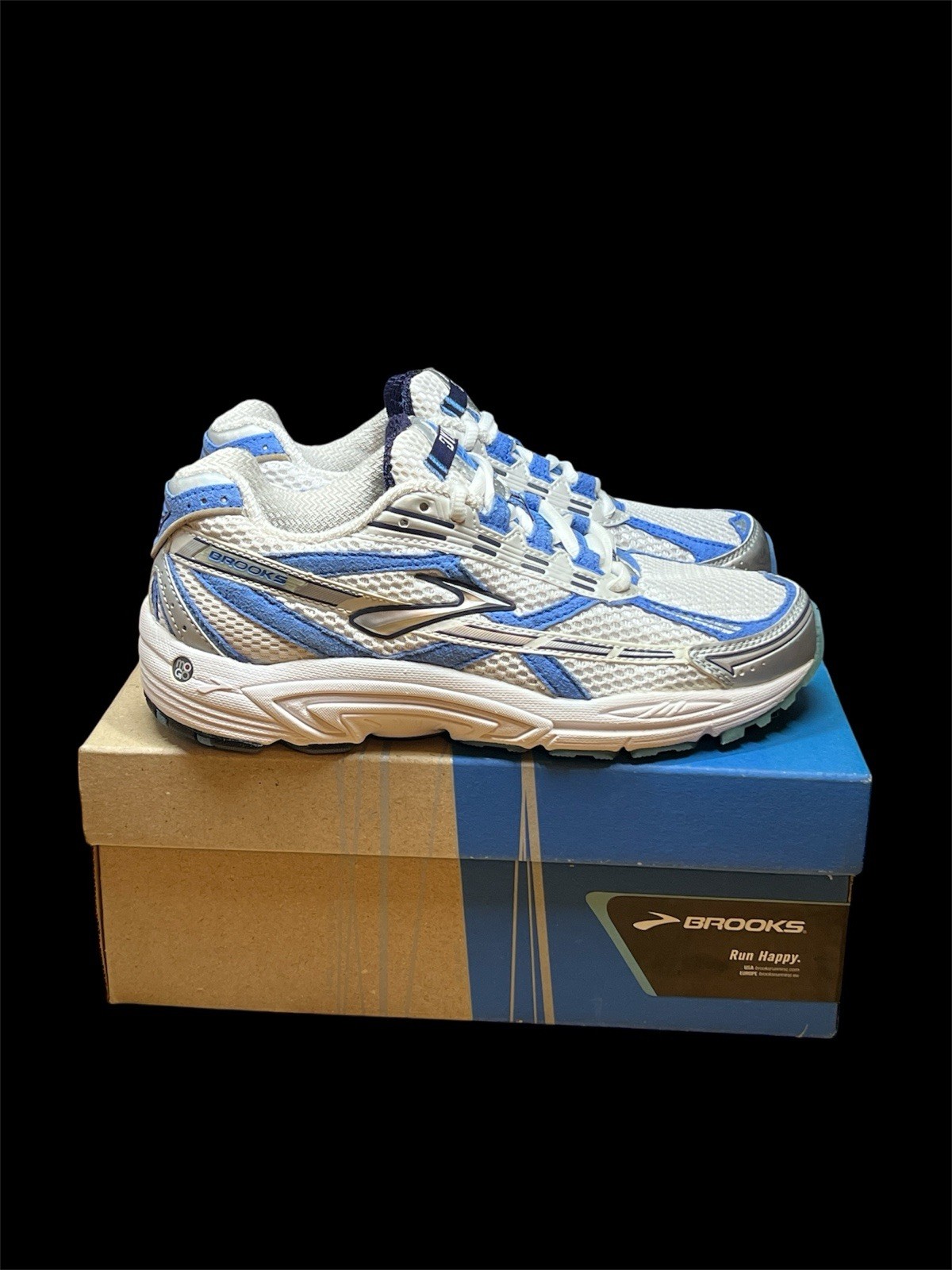 Size 7.5 - BROOKS DYAD 5 MEDIUM WHT/ALLUR/BLINK/SLV WOMEN'S 
