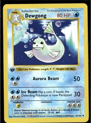 Dewgong 25/102 Base Set 1st Edition Shadowless