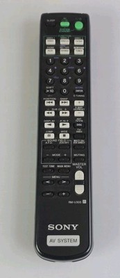 Genuine OEM Sony AV System RM-U305 Remote Control Black WORKS PERFECT 