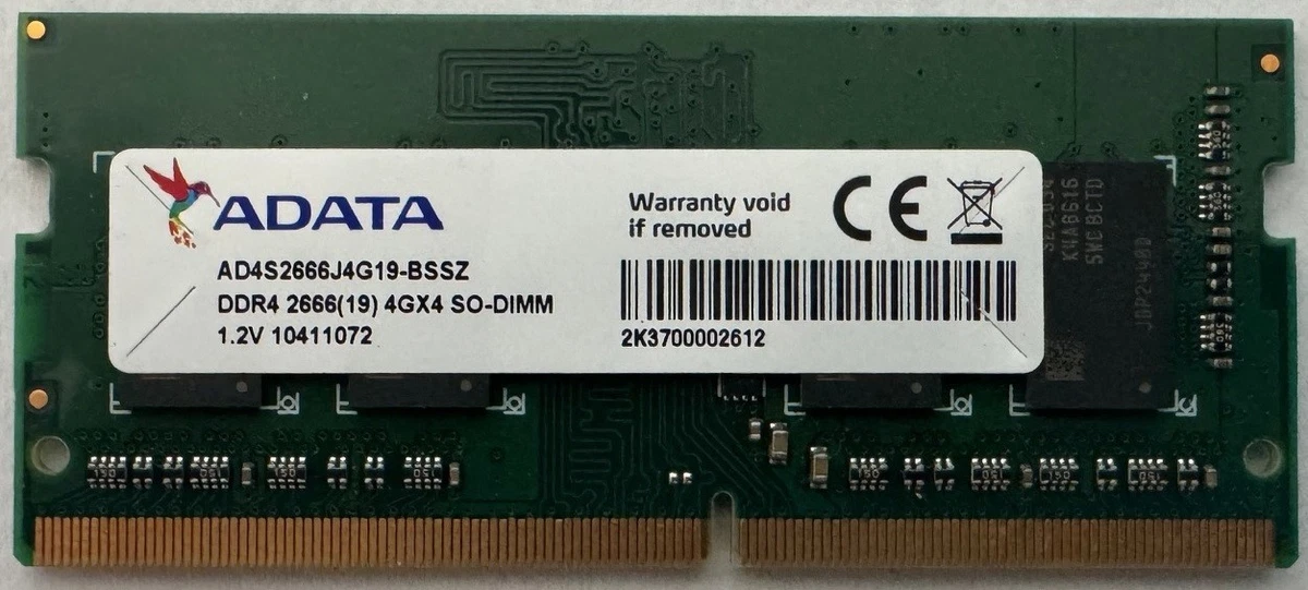 ADATA DDR4 SDRAM 4 GB Capacity per Module Memory (RAM) for sale | eBay