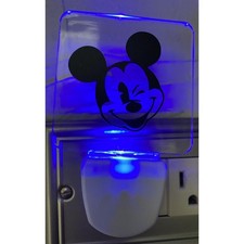 Walt Disney Mickey Mouse Wall Plug-In 3D Night Light - Works Great