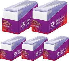 1000 Card Sleeves Top Loaders for Cards 3X4 Baseball Card Protectors Toploaders