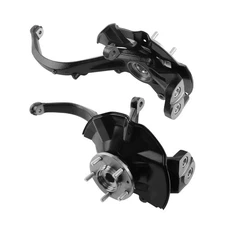 Pair Front Steering Knuckle & Wheel Hub Bearing for Ford Lincoln Mercury 06-12