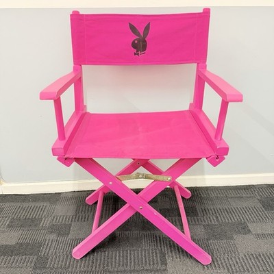 Playboy Regie Liegestuhl Vintage 2000 Hot Pink klappbar Y2K Sammlerstück