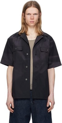 JiyongKim Sun-bleached tailored-collar half-sleeves shirt # 50 Of 75 Size Large