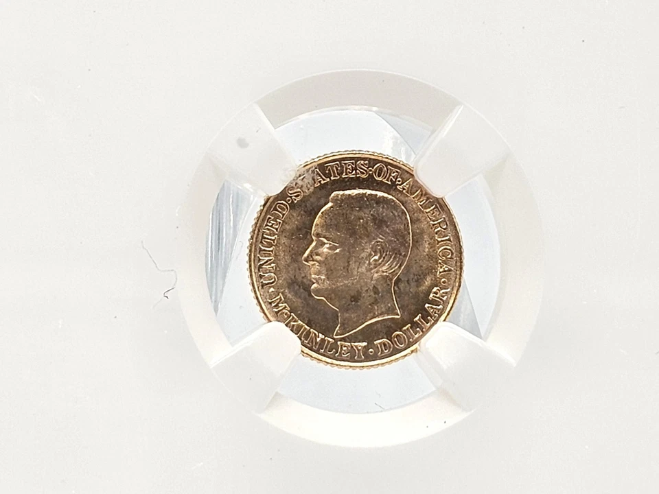 1917 NGC MS65 McKinley Commemorative $1 Gold **HIGH GRADE** 20-004 - Image 2 of 4