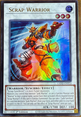 Yugioh - Scrap Warrior - L5DD-ENY33 - ULTRA RARE - 1ST EDITION  - NM/M