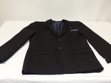 Izod KIDS BOYS SIZE 18 Blazer Suit Jacket BLACK Stretch Flat Youth Uniform