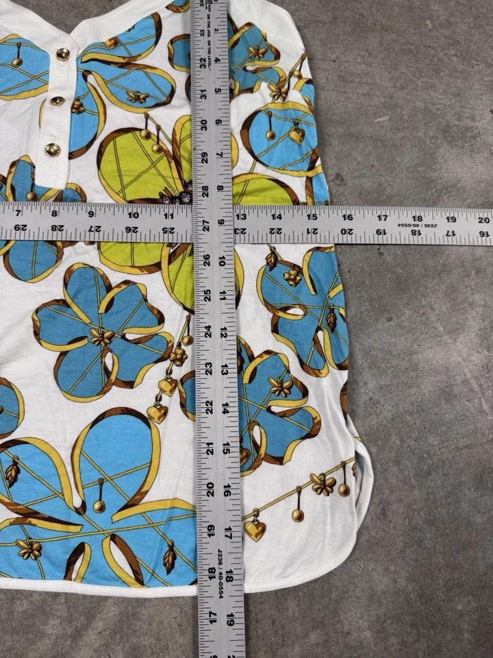 Blusa Wolford Crop Tank Halter Top Para Mujer Mediana Floral Correa de Espagueti NUEVA Foto 4 de 4