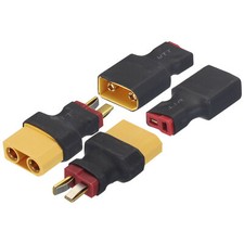 1 Pair XT90 Male to T-Plug Female 1 Pair XT90 Female to T-Plug Male Connector