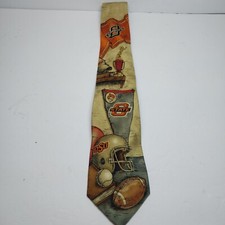 OSU Oklahoma State Cowboys Tie Football 100 Silk College Sports Eagles Wings