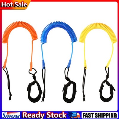 3 Meters Coiled Surfing Leash Stand Up Paddle Board Surfboard Leash Leg Rope Deu