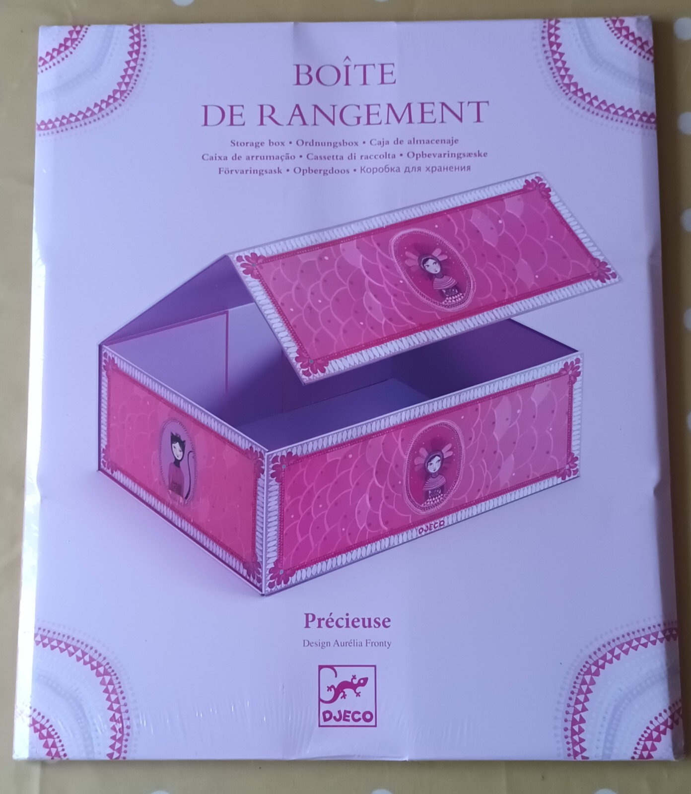 Djeco Storage Box. ""Precious"" Precieeuse DD03220. New & Sealed